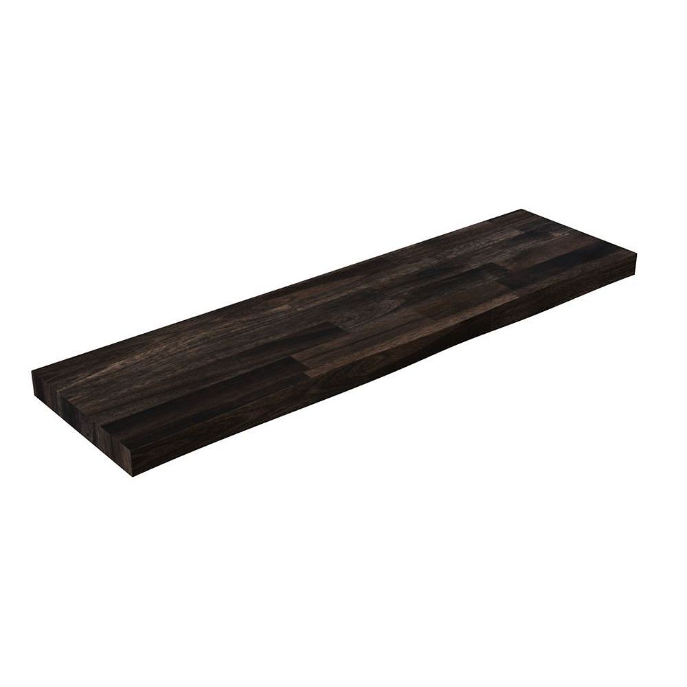 Interbuild Etagere Flottante Acacia Live Edge 36x10x1 5 Pouces Teck Expresso Home Depot Canada