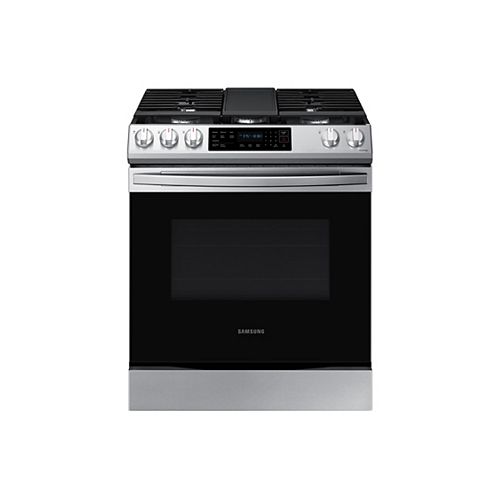 6.0 cu.ft. Slide-In Single Oven Gas Range with Self-Cleaning in Fingerprint Resistant Stainless Steel