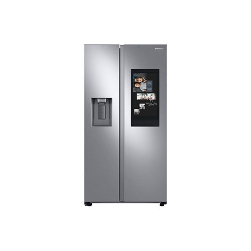 21.5 cu. ft. Family Hub Side by Side Smart Refrigerator in Fingerprint Resistant Stainless Steel, Counter Depth