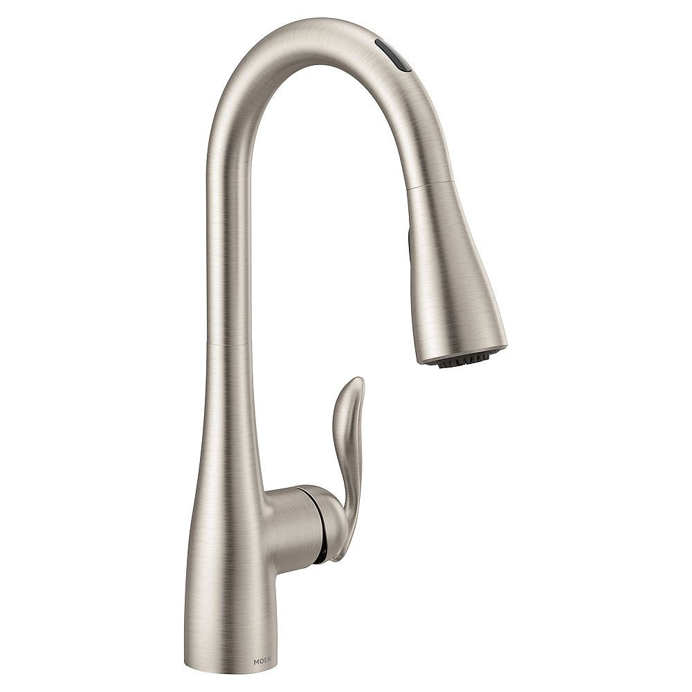 Moen U By Moen Arbor Pull Down Smart Kitchen Faucet In Spot Resist Stainless The Home Depot Canada