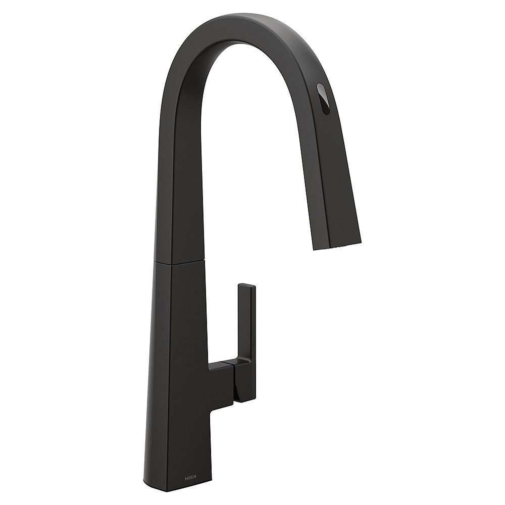 MOEN U By Moen Nio PullDown Smart Kitchen Faucet In Matte Black The Home Depot Canada