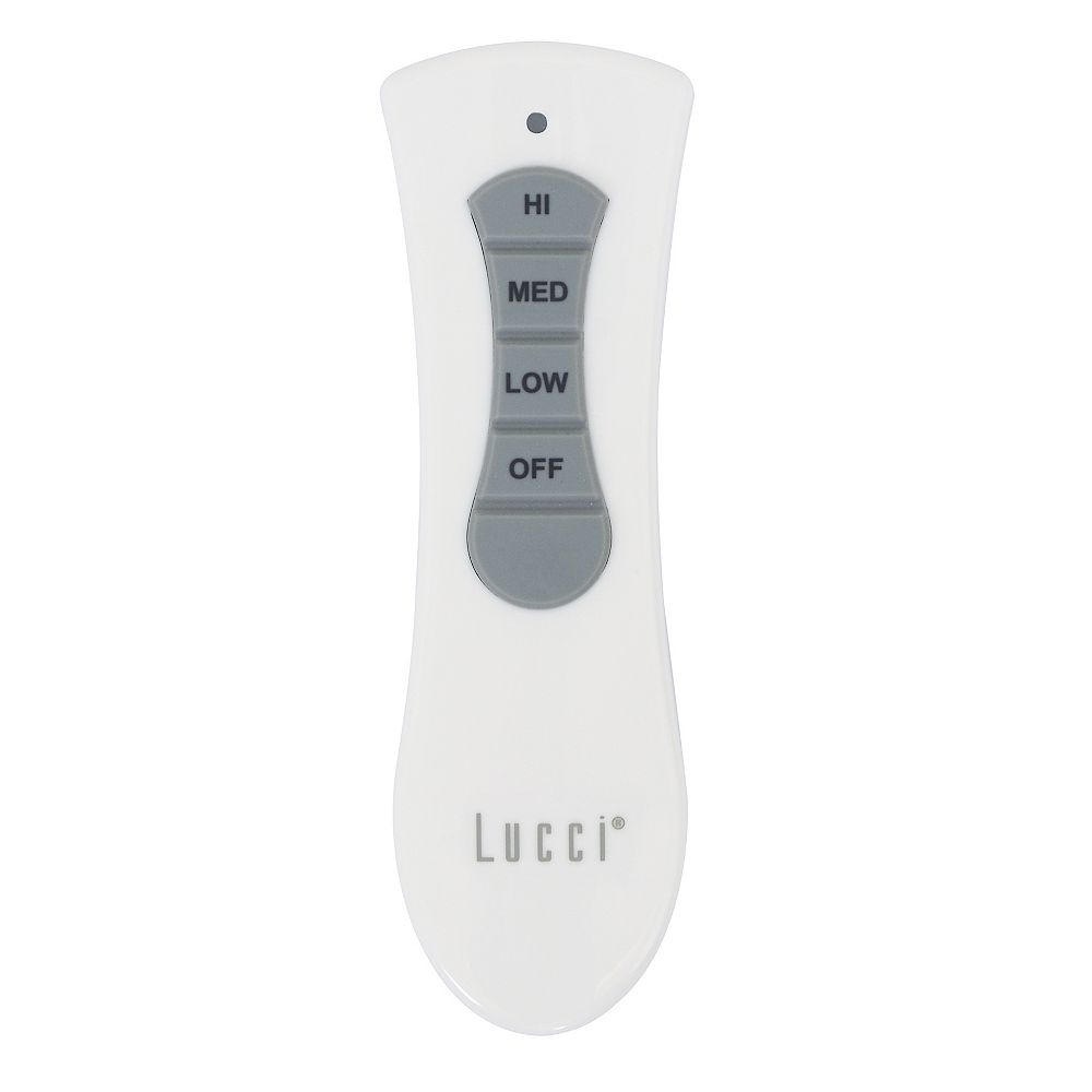 Lucci Air Airlie II Grey and White Fan Remote SetNon L, Non Dim The