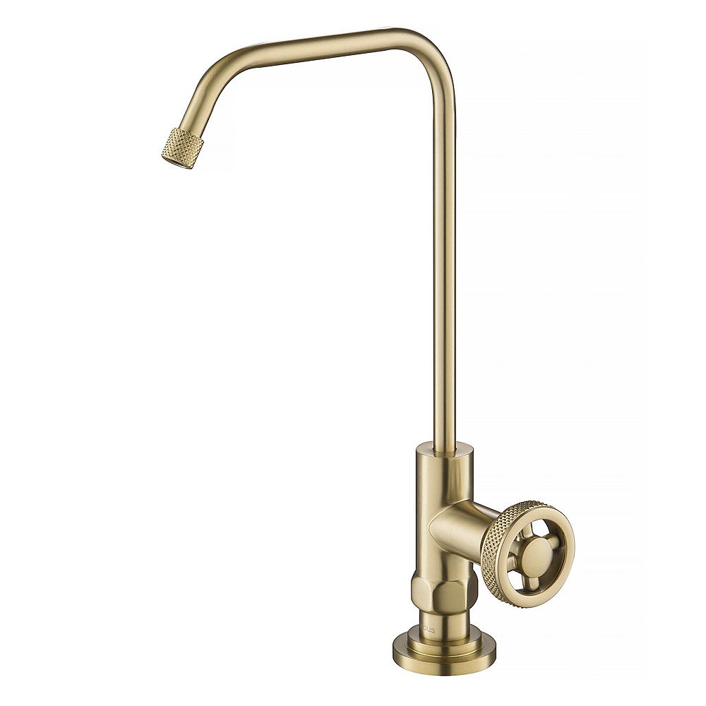 Kraus Urbix Single Handle Cold Water Dispenser Faucet In Brushed Gold The Home Depot Canada