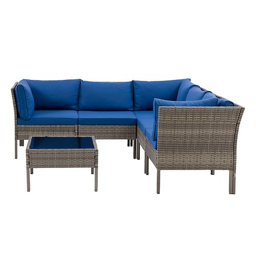 CorLiving Parksville Outdoor Sectional 6pc