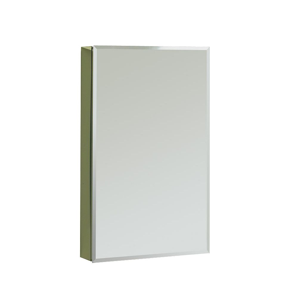 Maax Element Sv 15 Inch X 30 Inch Medicine Cabinet With Pencil Edge In Polished Chrome The Home Depot Canada