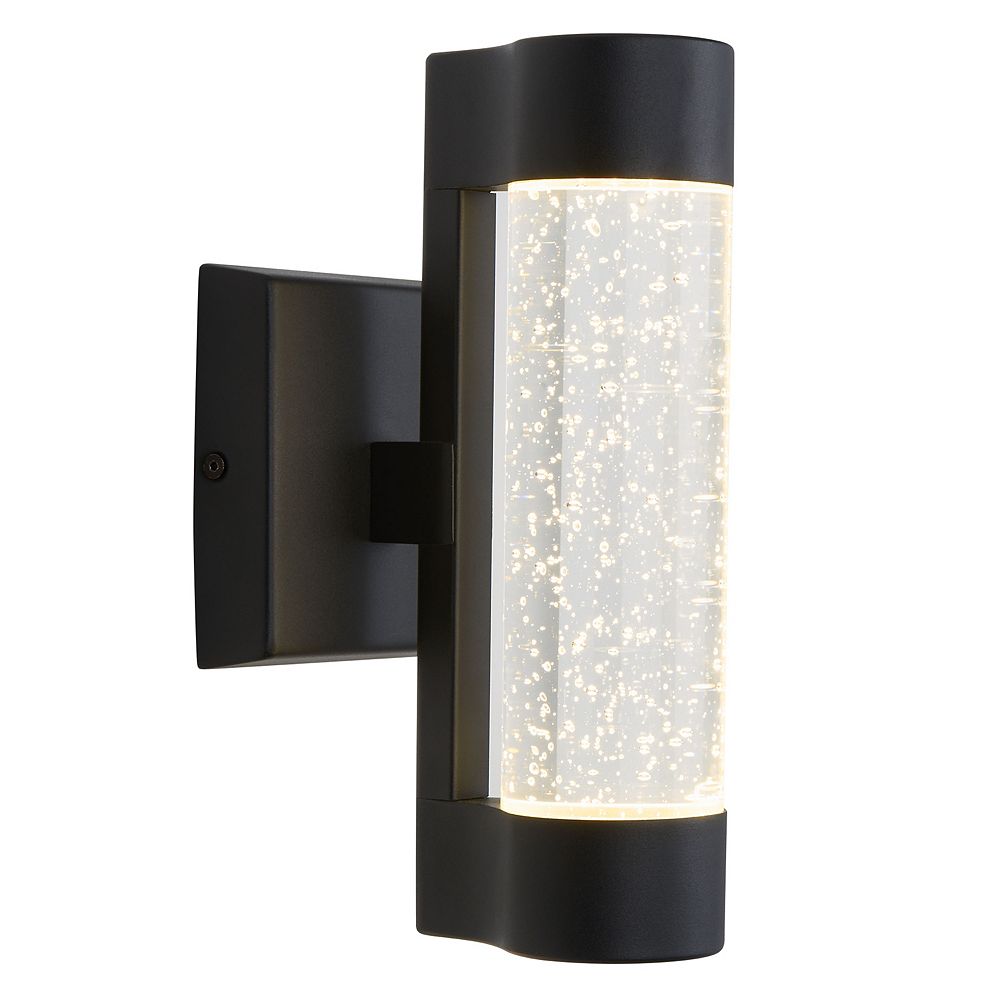Artika Bubble Element Black Indoor/Outdoor Wall Light | The Home Depot
