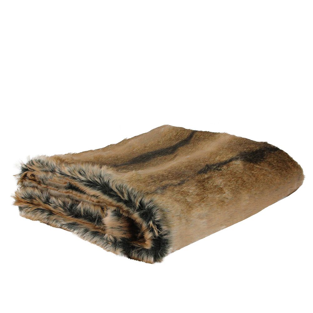 Northlight Tawny Brown Contemporary Throw Blanket 50 X 60 The
