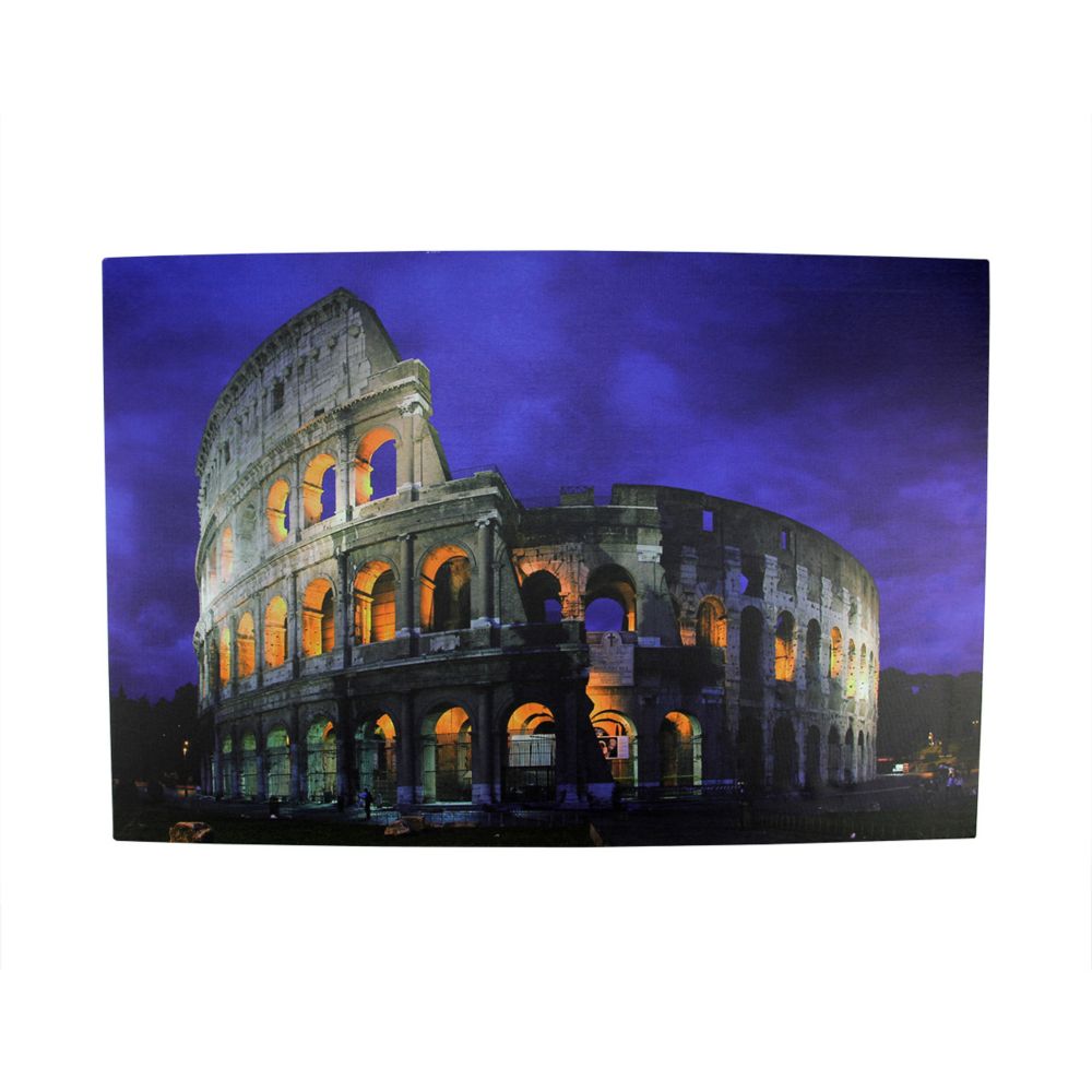 Northlight LED Lighted Roman Colosseum Italy Canvas Wall Art 15.75" x