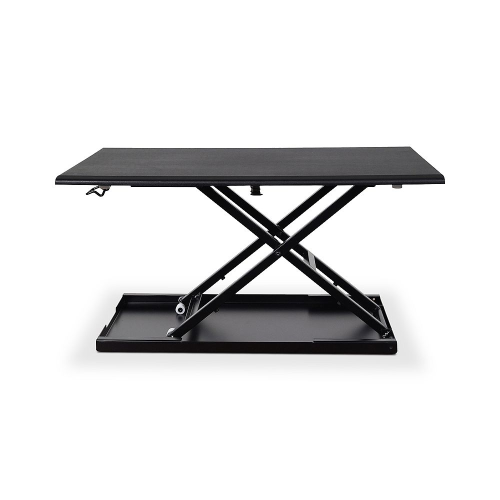 Luxor Level Up 32 Pneumatic Adjustable Desktop Desk The Home Depot Canada