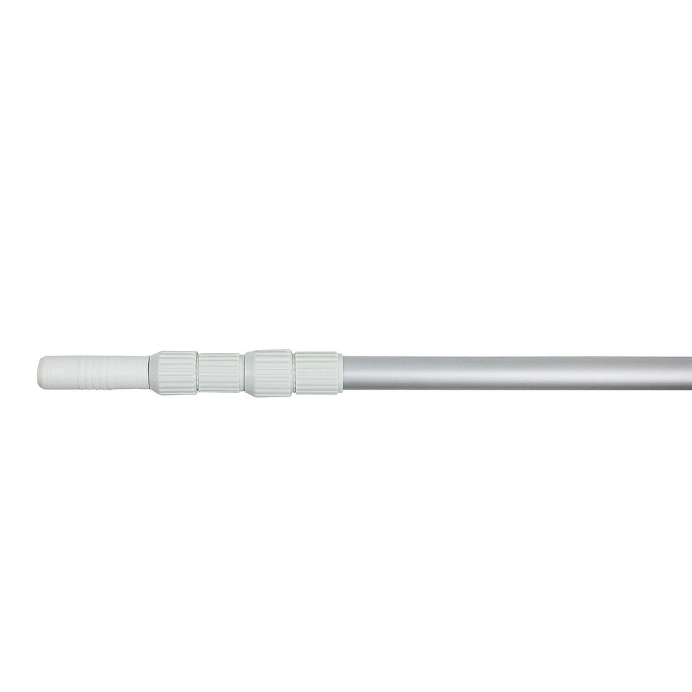 Pool Central 12 Adjustable Silver Swimming Pool Telescopic Pole For Vacuums And Skimmers The Home Depot Canada