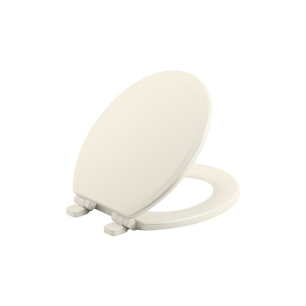 KOHLER Ridgewood QuietClose round toilet seat in Biscuit The Home