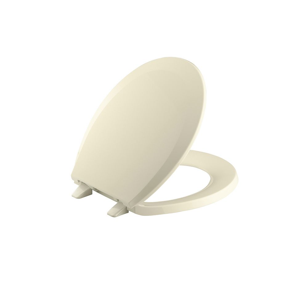 KOHLER Lustra QuickRelease roundfront toilet seat, Jersey Cream The