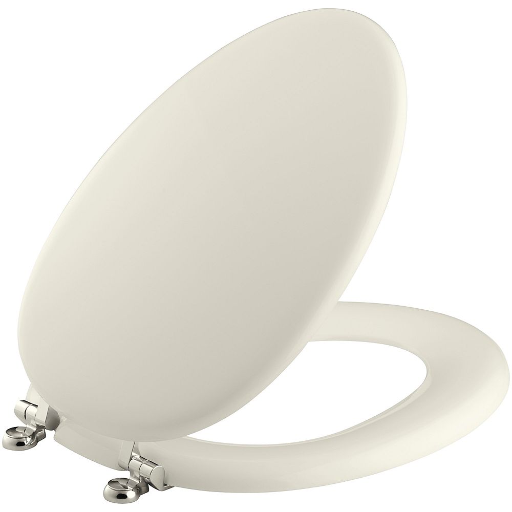 KOHLER Kathryn elongated toilet seat, Biscuit The Home Depot Canada