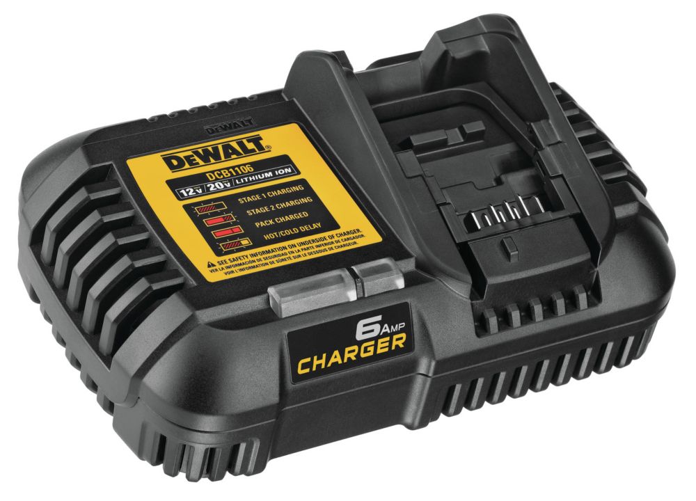 dewalt 20v battery charger solid red light