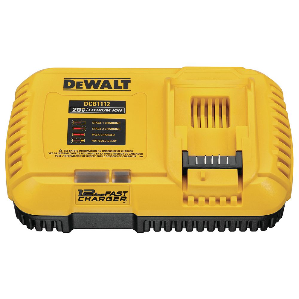 Dewalt 12 Amp Lithium Ion Fast Charger Compatible With 20v60v Batteries The Home Depot Canada 2468