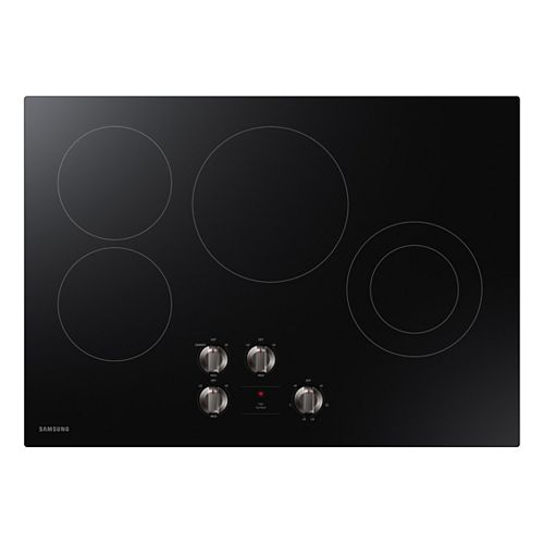 30-inch Radiant Electric Cooktop in Black with 4 Elements