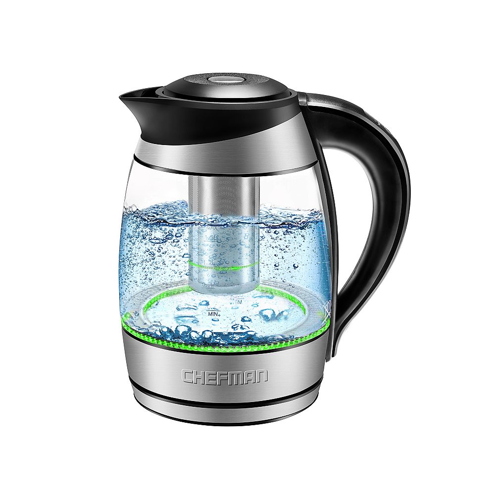Chefman Chefman 1.8L Glass Electric Kettle The Home Depot Canada