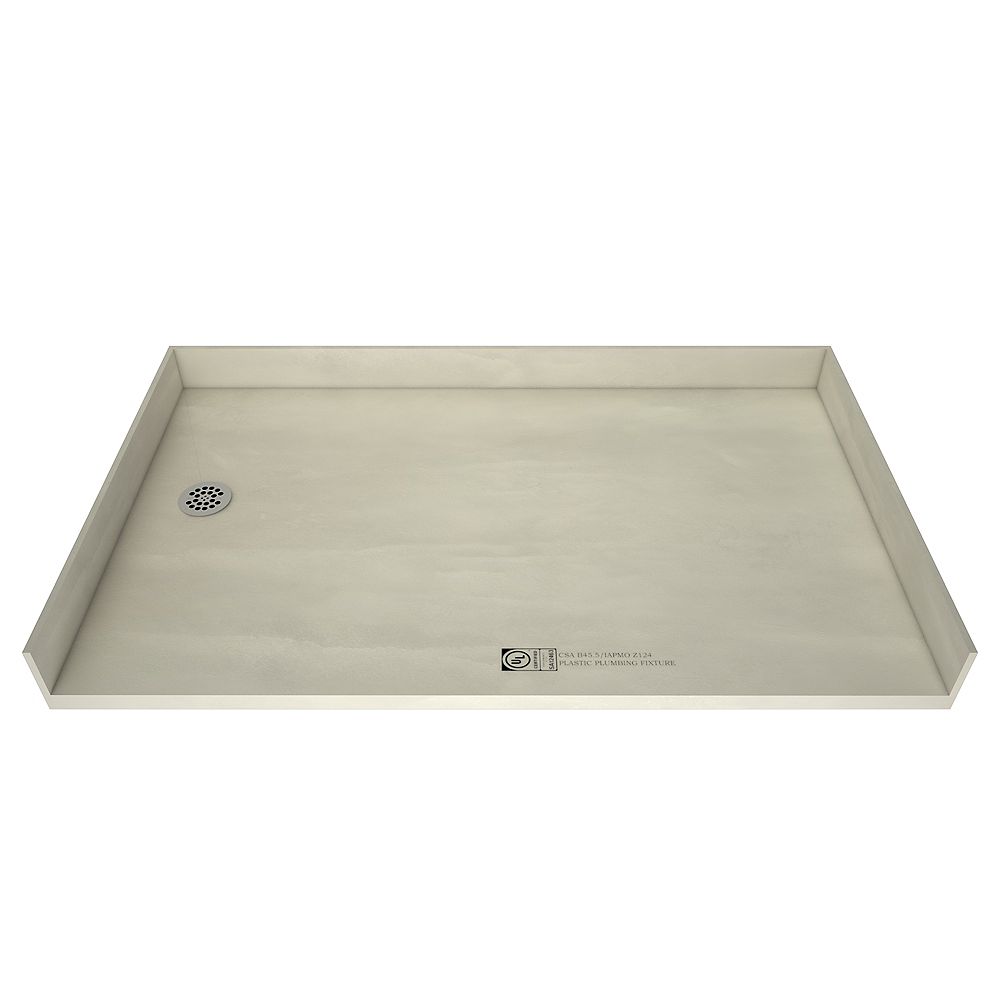 Tile Redi 35 In X 60 In Barrier Free Shower Base With Left Drain The Home Depot Canada