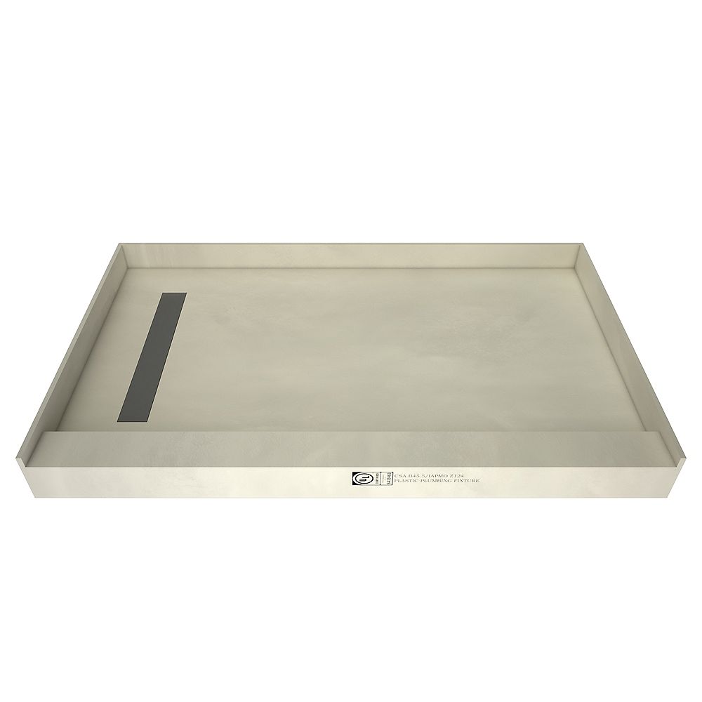 Tile Redi 36 in. x 60 in. Single Threshold Shower Base with Left Drain ...