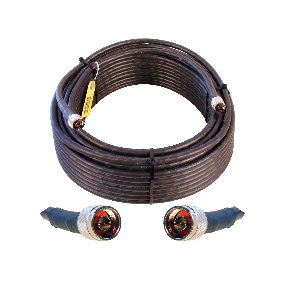 Wilson Electronics 100 ft. WILSON400 Ultra Low Loss Coax Cable (N Male N Male), Black The