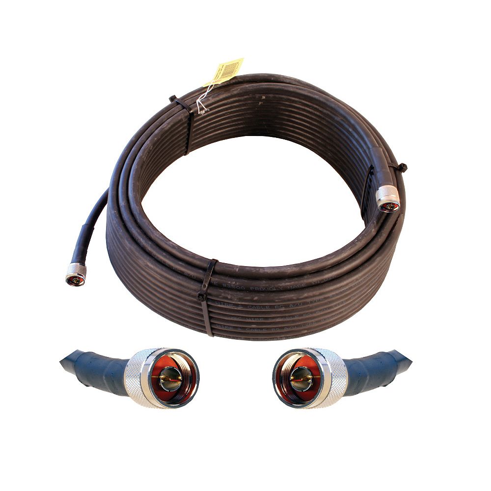 Wilson Electronics 75 ft. WILSON400 Ultra Low Loss Coax Cable (N Male N Male), Black The