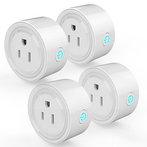 4 Pcs. Smart Plug Wi-Fi control devices from anywhere. C ETL US Certified