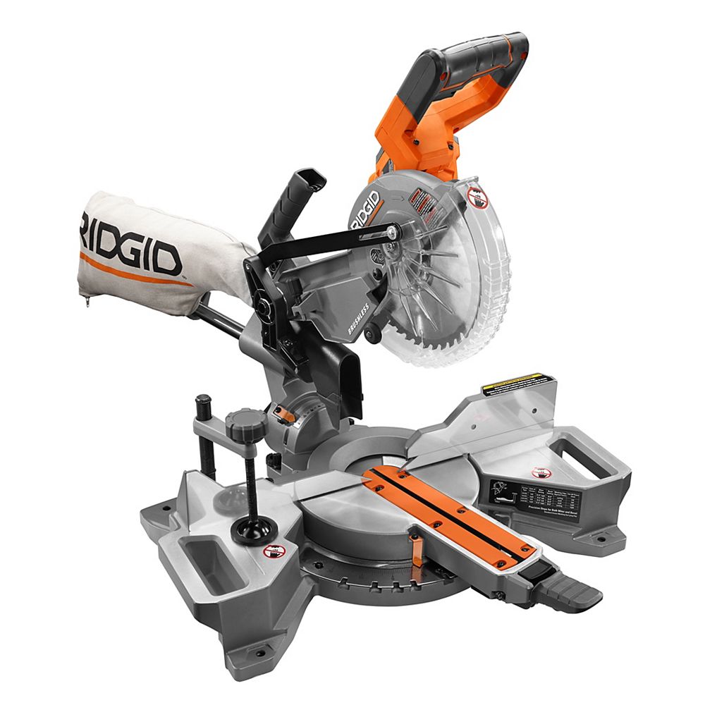 RIDGID 18V Brushless Cordless 7-1/4-inch Mitre Saw (Tool-Only) | The ...