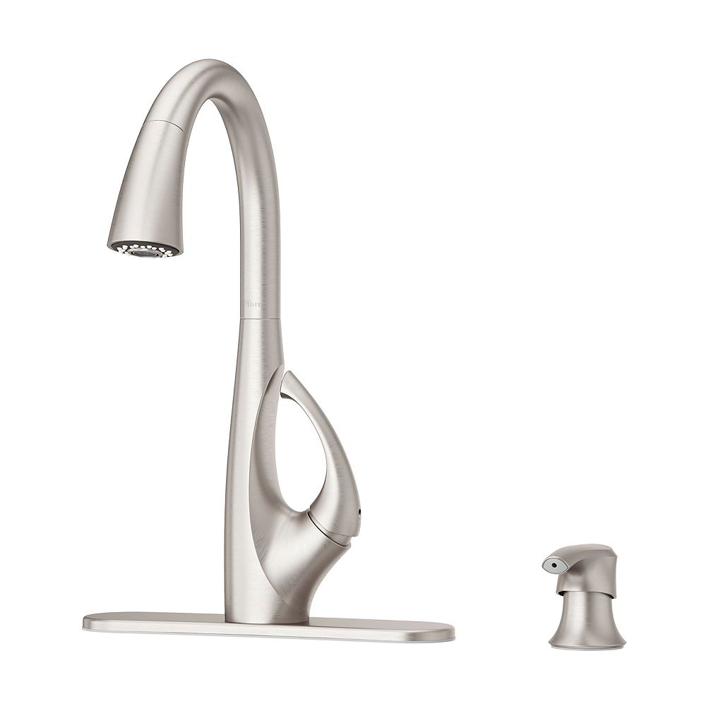 Pfister Jovi Pull Down Kitchen Faucet In Spot Defense Stainless Steel The Home Depot Canada