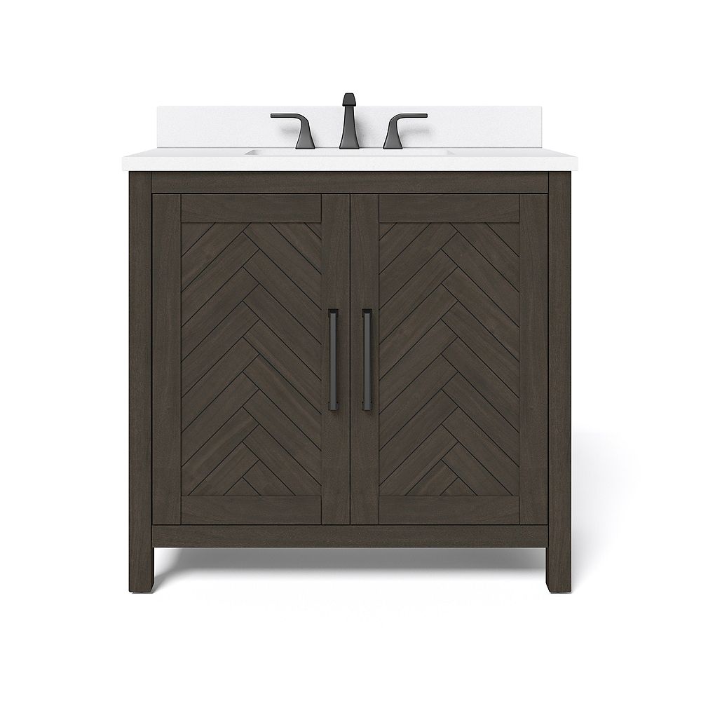 Home Decorators Collection Leary 36 Inch W X 20 D Center Rectangle Basin Vanity Top I The Depot Canada Home Decorators Collection Leary 36, 36 By 20 Vanity Top