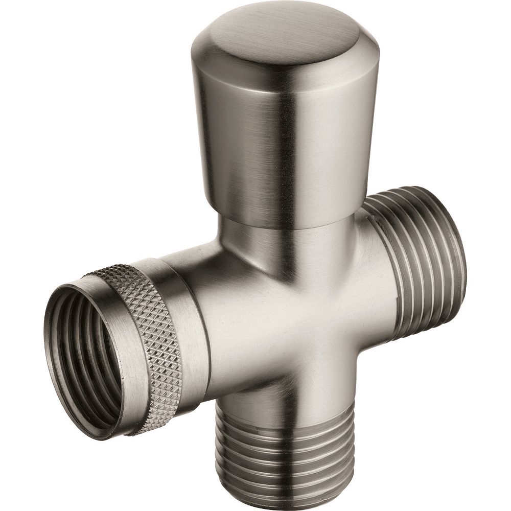 Delta 3Way Shower Arm Diverter in Stainless Steel The Home Depot Canada