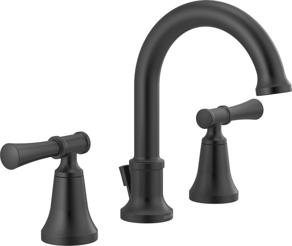 Delta Chamberlain 8 Inch Widespread 2 Handle Bathroom Faucet In Matte   P 1001561734 