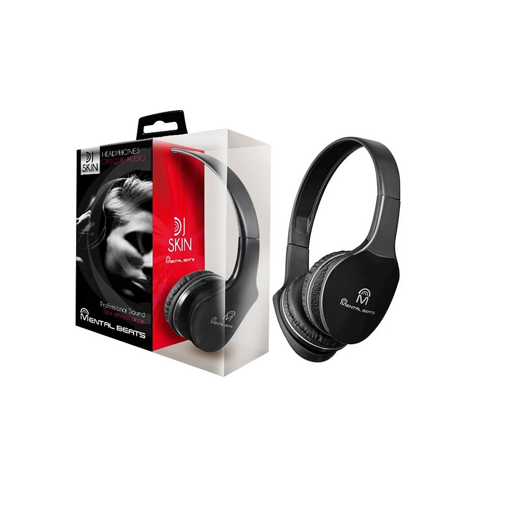 M Over-Ear DJ Skin Headphones in Black | The Home Depot Canada