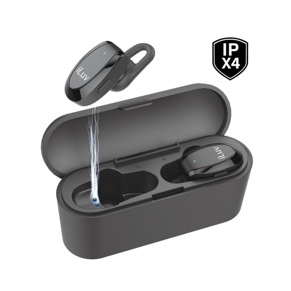 iLuv True Wireless Bluetooth Stereo InEar Fitness Earbuds with Charging Case The Home Depot