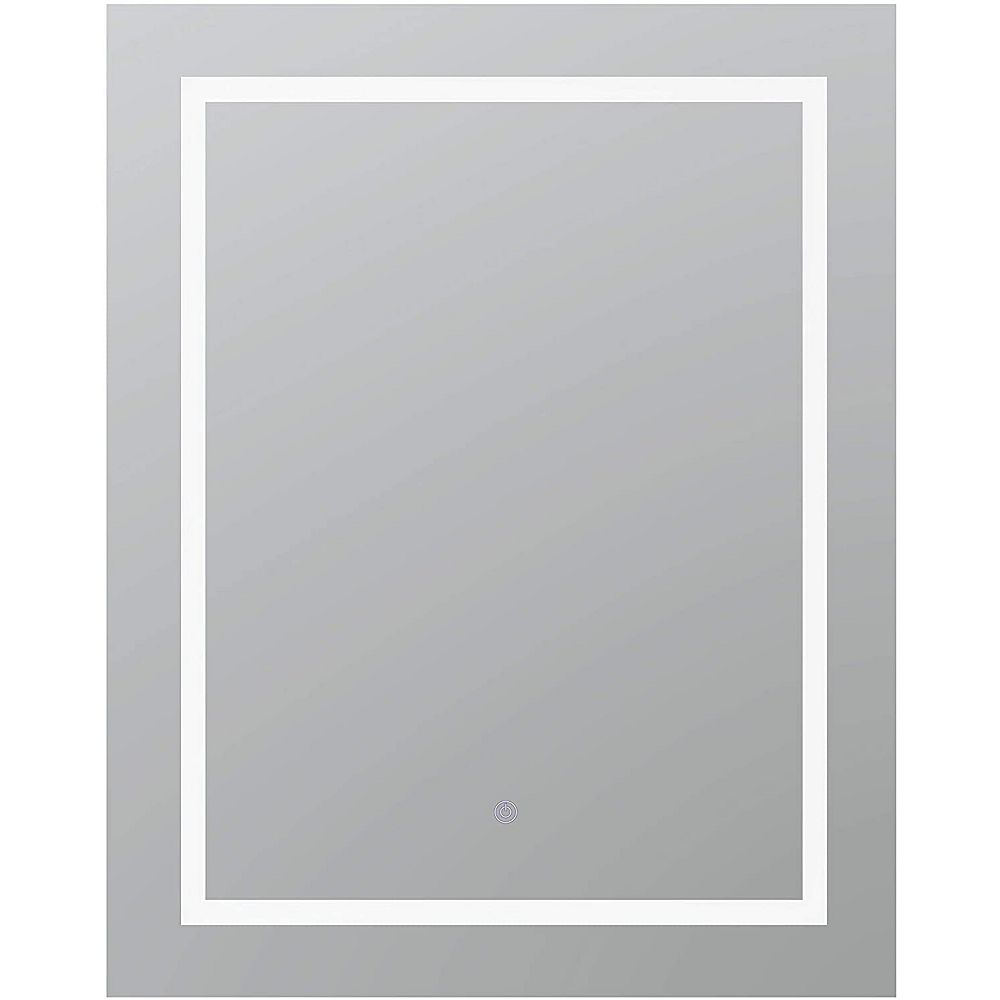 Aquadom Daytona 30 Inch W X H Frameless Bathroom Mirror With Led Lighting And Mirr The Home Depot Canada Aquadom Daytona 30 Inch W X H, Frameless Vanity Mirror Canada