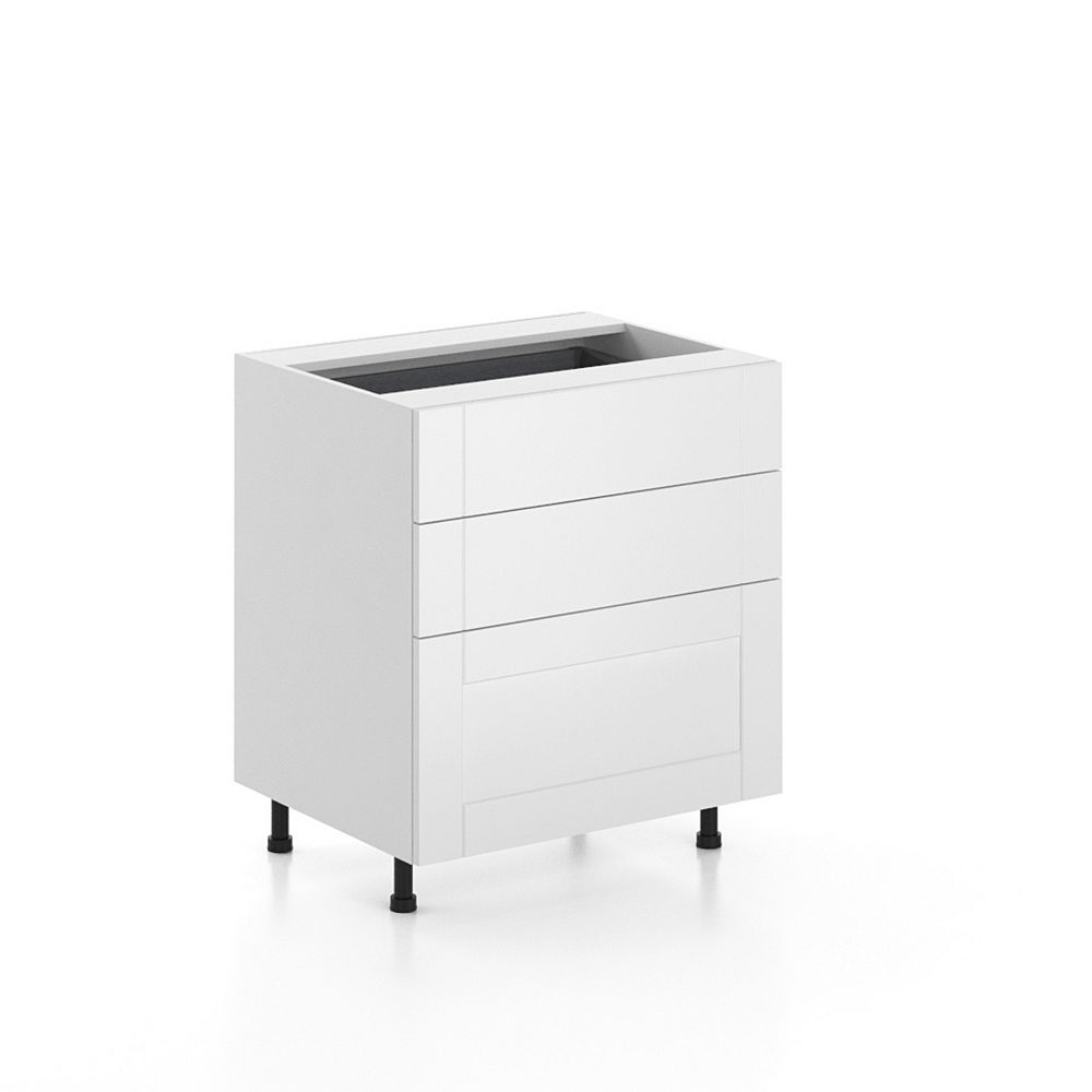 Eurostyle Base Cabinet 3 Drawers Oxford 30 Inch The Home Depot Canada Eurostyle Base Cabinet 3 Drawers Oxford, Kitchen Base Cabinet Home Depot Canada