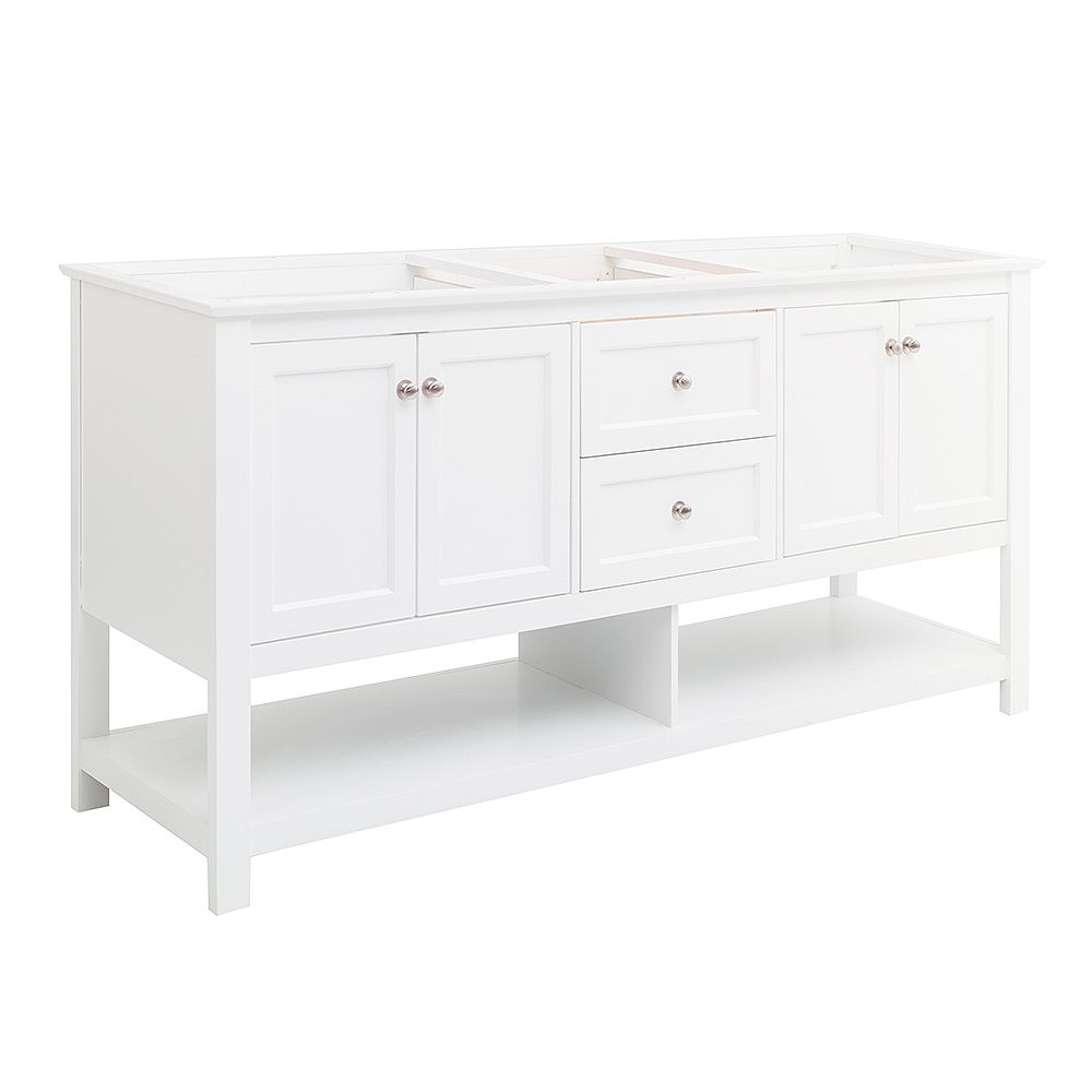 Fresca Manchester 72 inch White Traditional Double Sink Bathroom