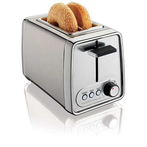 Modern 2-Slice Toaster in Chrome