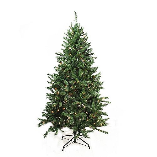 7.5' Pre-Lit Traditional Mixed Pine Artificial Christmas Tree - Clear Lights