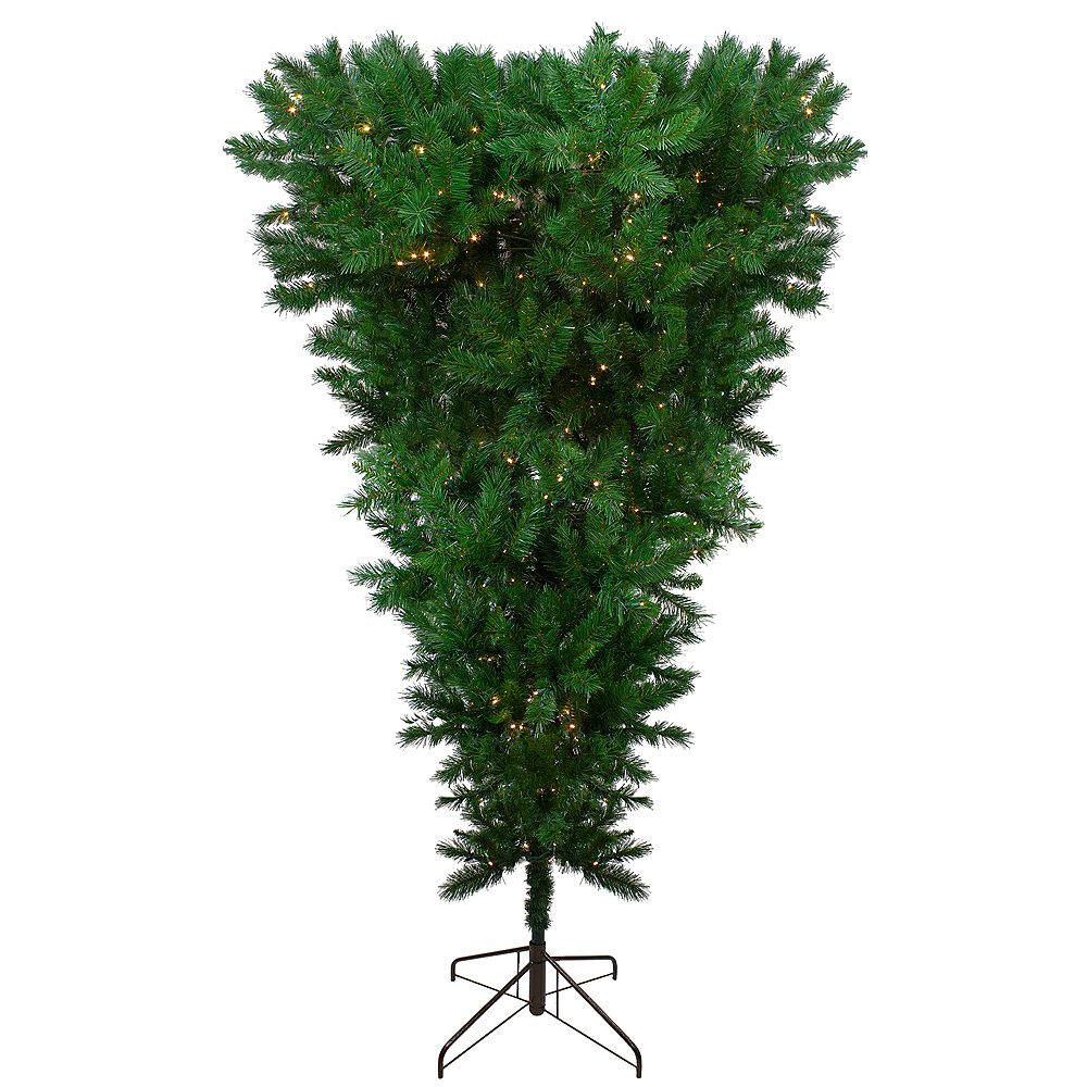 Northlight 9' Pre-Lit LED Sugar Pine Upside Down Artificial Christmas ...