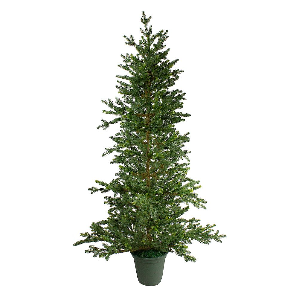 Northlight 6' Potted Noble Pine Artificial Christmas Tree - Unlit | The ...