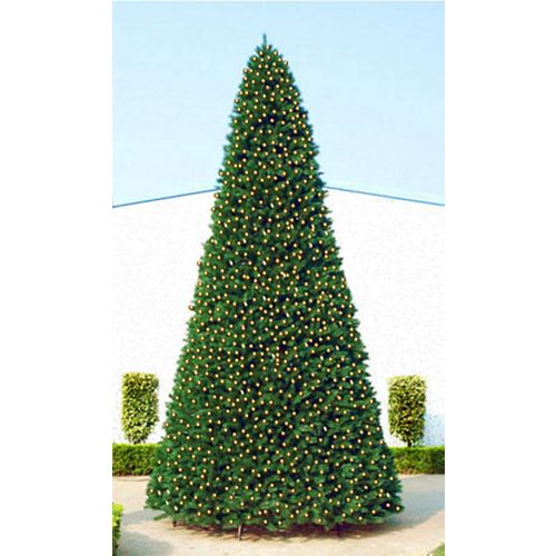 Commercial Size Pine Artificial Christmas Tree - 12 foot  Clear Lights