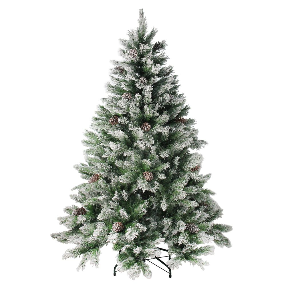 Northlight 6' Medium Flocked Angel Pine Artificial Christmas Tree ...