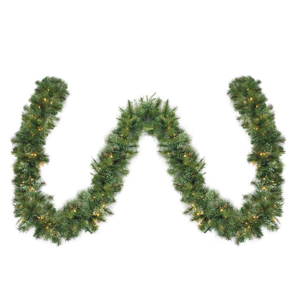 Northlight 50' x 14" Pre-Lit Cashmere Mixed Pine Artificial Christmas ...