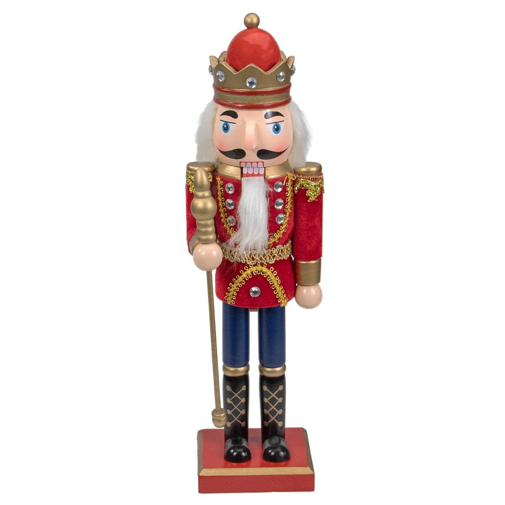 Gold Wooden Christmas Nutcracker King 