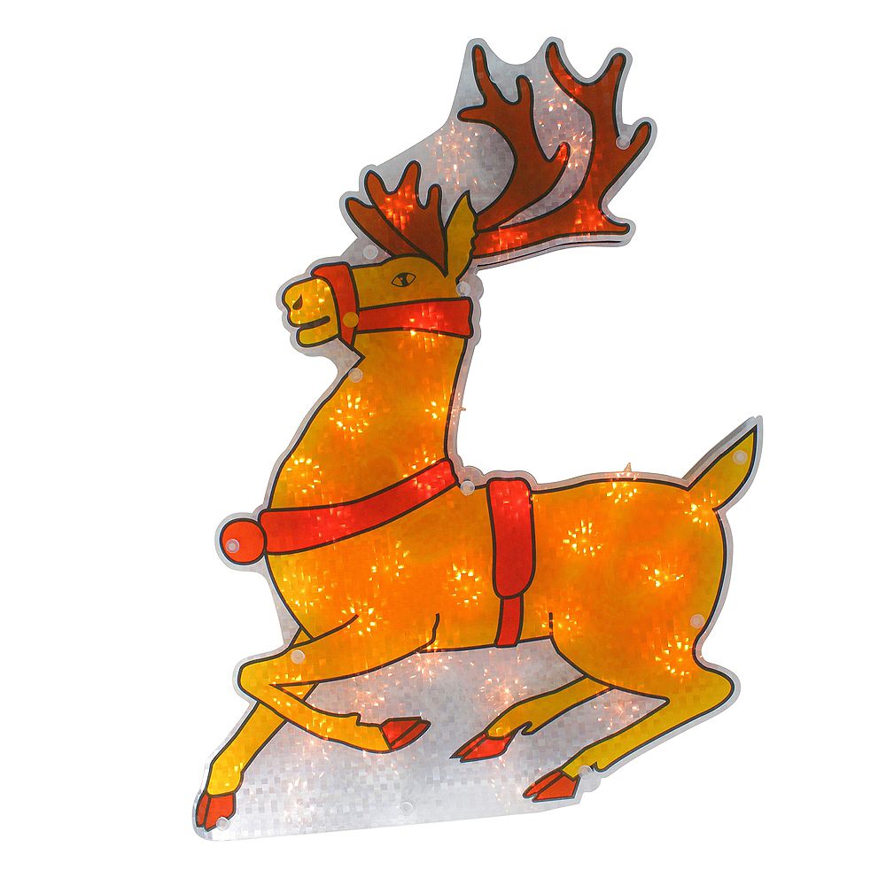 Northlight 18" Lighted Shimmering Reindeer Christmas ...