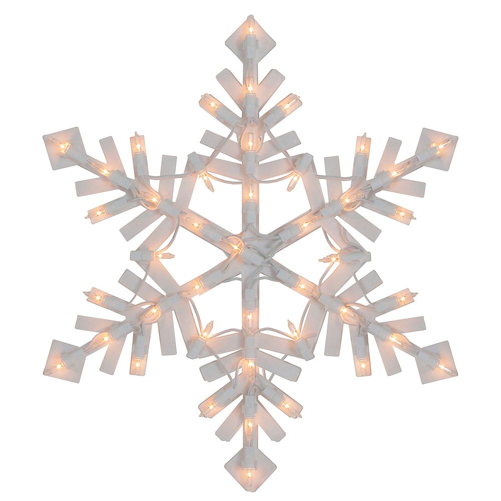 Northlight Lighted Snowflake Christmas Window Silhouette 15.5 Inch