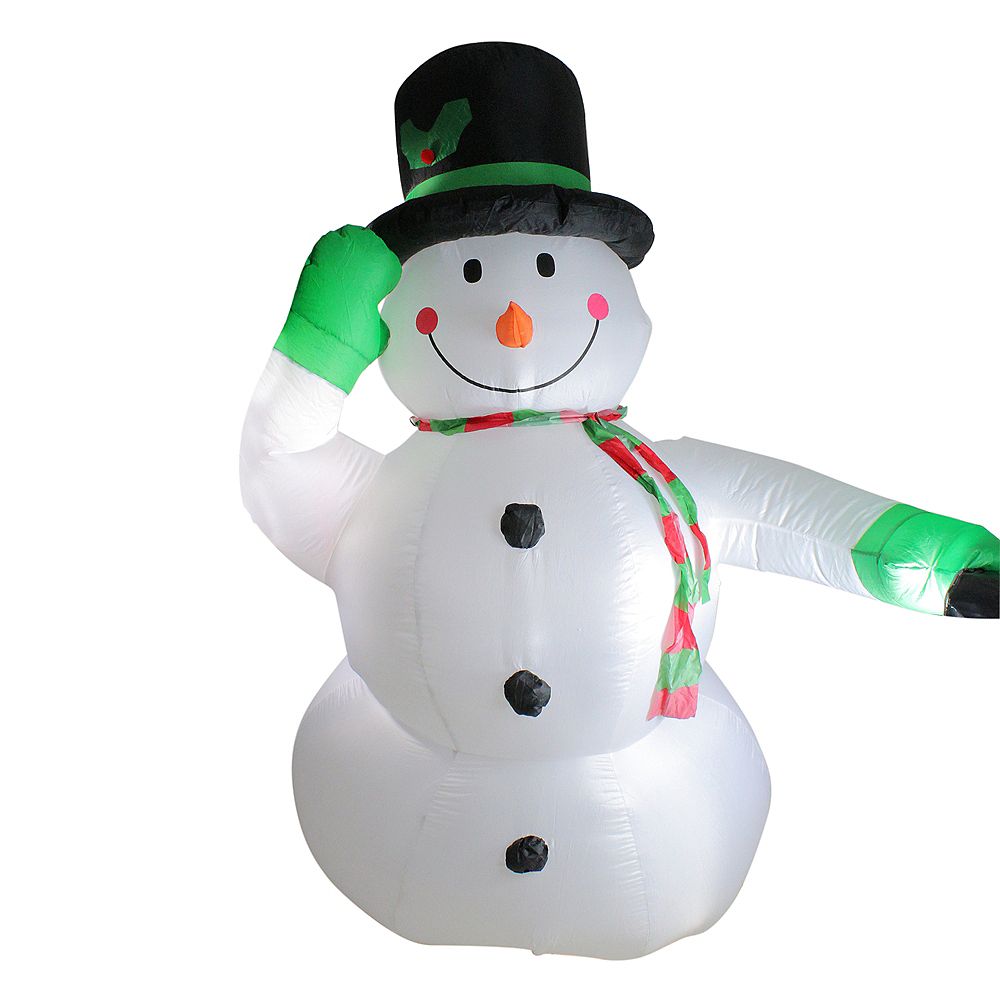 Northlight 8' Animated Inflatable Lighted Standing Snowman Christmas