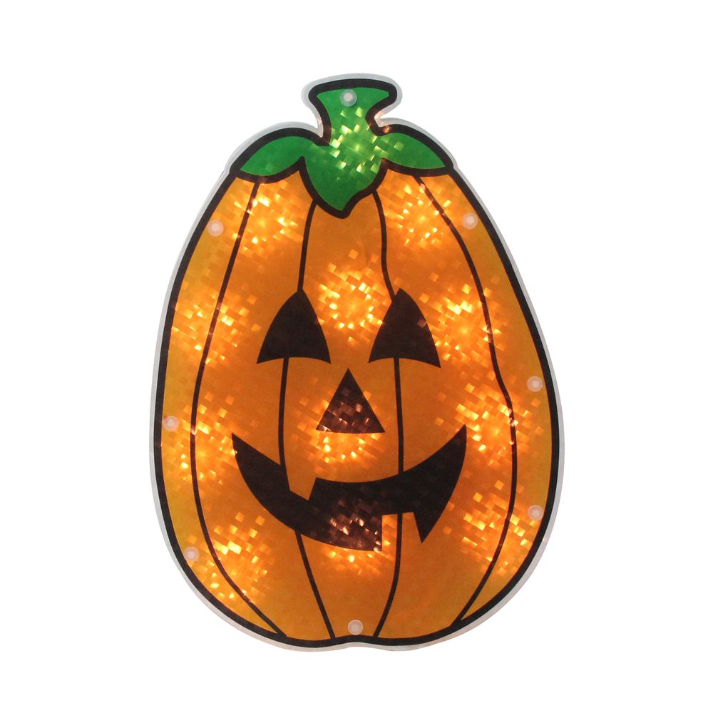 lighted halloween window decorations