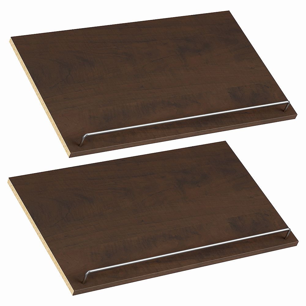 ClosetMaid Style+ 25 in. W Chocolate Melamine Shoe Shelf Kit (2Pack