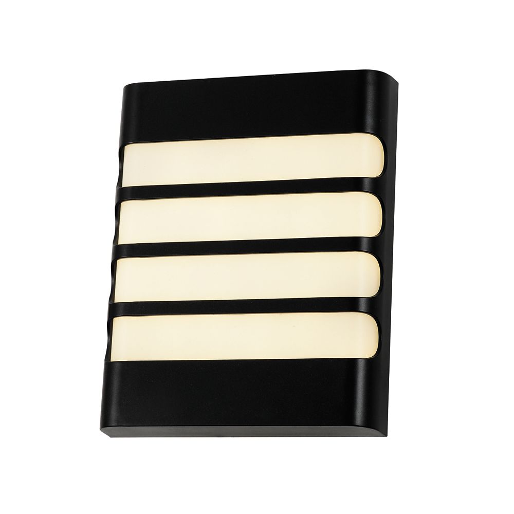 Beldi Inc. Kansas Collection 1Light Black Exterior LED Wall Light